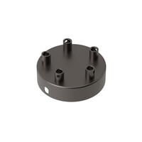 Plafondplaat Metalen plafondplaat mat parel zwart