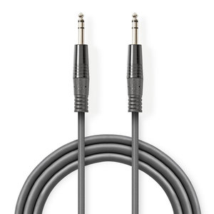 nedis Gebalanceerde Audiokabel / 6,35 mm male - 6,35 mm male / 5,0 m / Grijs