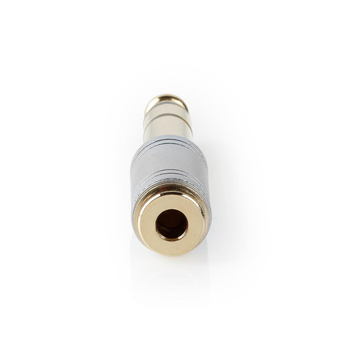 nedis Audio-Adapter | 6,35 mm Male - 3,5 mm Female | Metaal | Zilver