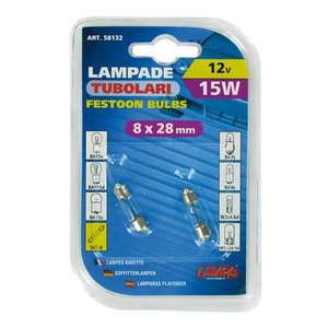 Lampa 12V  15W   8 X 28