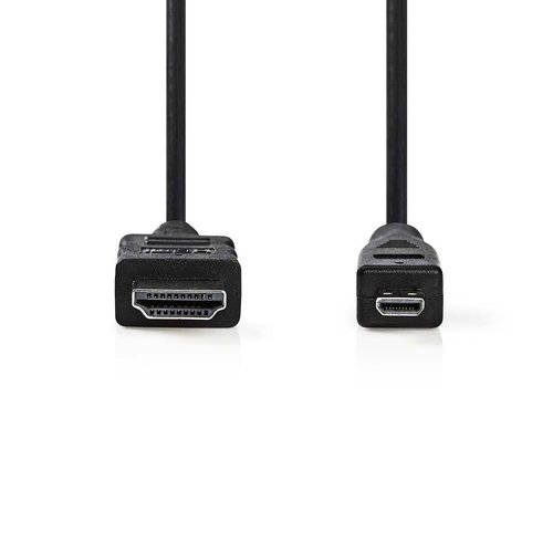 nedis High Speed HDMI -kabel met Ethernet  HDMI -micro-connector / 2,0 m