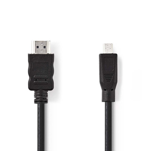 nedis High Speed HDMI -kabel met Ethernet  HDMI -micro-connector / 2,0 m