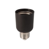 Zwarte Verloopfitting van E40 Inwendig naar E27 Uitwendig Adapter