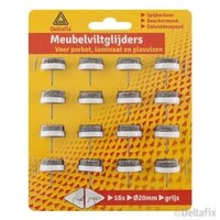 meubelviltgl. nagel grijs 16 st.