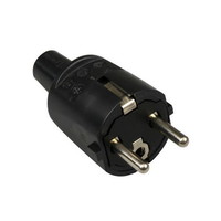 PVC stekker +RA   ZW  +penaarde