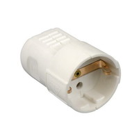 Contra stekker + RA  WIT