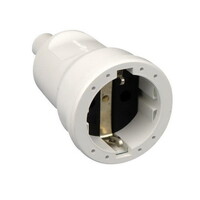 PVC contra stekker + RA     wit