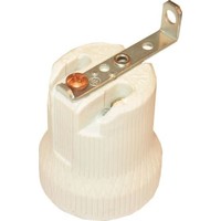 Lamphouder Fitting E27 Porselein Met Haak Achterwaarts