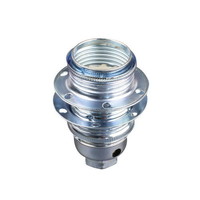 Fitting E14 metaal+draadring+1 ring chroom