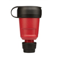 Pvc contra stekker + wartel rood