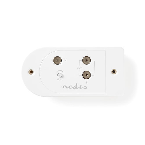 nedis CATV-Versterker | Max. 18 dB Versterking | 40 - 862 MHz | 2 Uitgangen | IEC