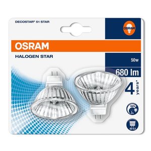 Osram Halogeenlamp Decostar51 Star reflector 50w Osram Halogeenlamp Decostar51 Star reflector 50w