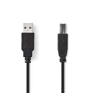 nedis USB 2.0-Kabel / A Male - B Male / 5,0 m / Zwart