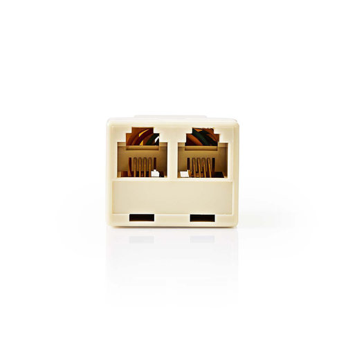 nedis Telecom-Adapter / RJ11 female - 2x RJ11 female / Ivoor