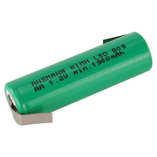 Ansmann Maxe 1,2V-2100MAH NIMH accu met soldeer lippen