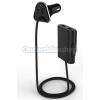 Autolader 4xUSB 9,6A zwart