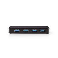 USB-hub / 4-poorts / Gevoed over USB 3.0 / Afzonderlijke voeding / 5 Gbps