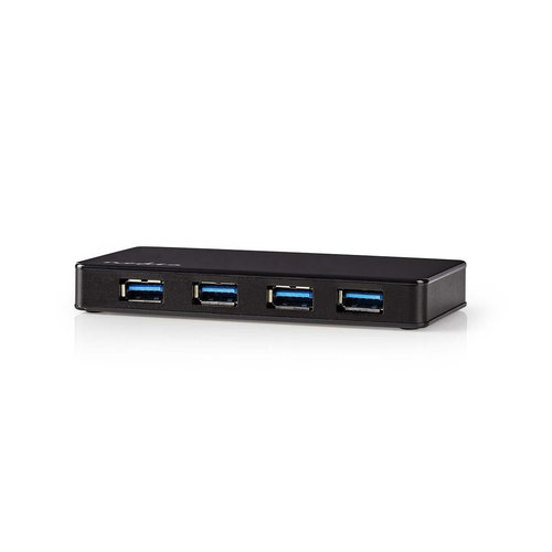 nedis USB-hub / 4-poorts / Gevoed over USB 3.0 / Afzonderlijke voeding / 5 Gbps