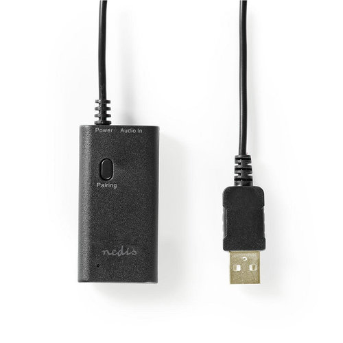 nedis Draadloze audiozender / Bluetooth(Rights reserved) / Maximaal 2 hoofdtelefoons / Zwart