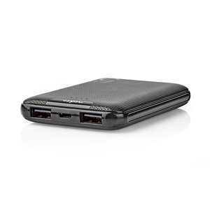 nedis Powerbank / 5000 mAh / 1 USB-A uitgang 1.0 A / micro-USB ingang / Zwart