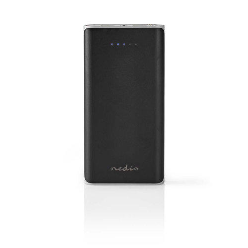 nedis Powerbank / 20000 mAh / 2 USB-A uitgangen 3.1 A / micro-USB ingang / Zwart