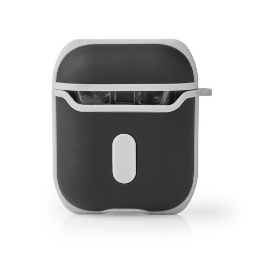 nedis AirPods 1 en AirPods 2 Case | Zwart / Grijs