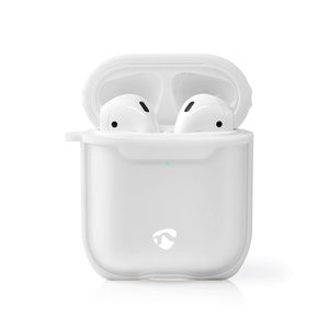 nedis AirPods 1 en AirPods 2 Case | Transparant / Wit