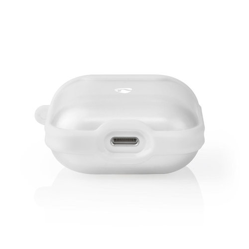 nedis AirPods 1 en AirPods 2 Case | Transparant / Wit