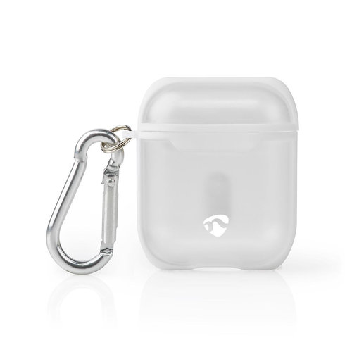 nedis AirPods 1 en AirPods 2 Case | Transparant / Wit