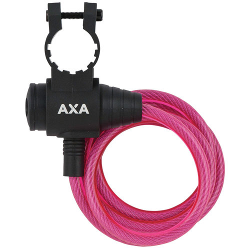 Axa AXA Zipp kabelslot roze 120cm Axa AXA Zipp kabelslot roze 120cm