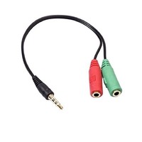 Headset adapter jack 3,5MM 4-PIN / 2 X JACK