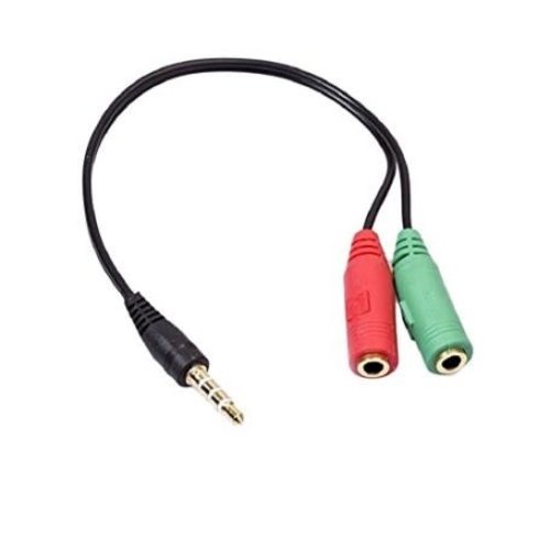 Universeel Headset adapter jack  3,5MM 4-PIN / 2 X JACK