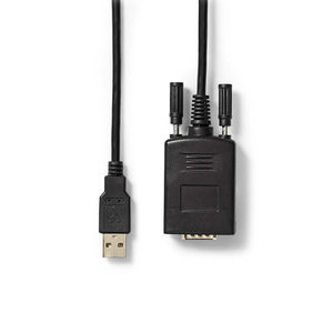 nedis Converter / USB A male naar RS232 male / USB 2.0 / 0,9 m kabel