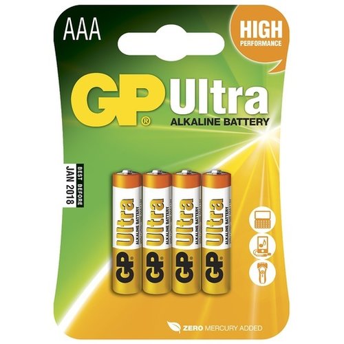 GP G.P Batterij Alkaline Ultra Lr03 Aaa 1.5V Mini Penlite