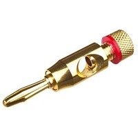 Banaanstekker schroef verguld R + Z