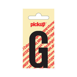 Pickup Plakletter Nobel 60 mm zwart G