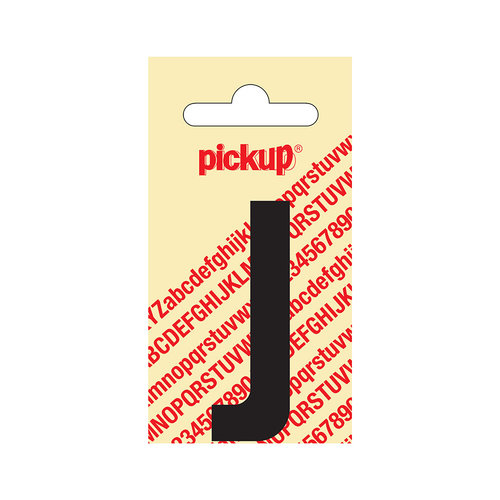 Pickup Plakletter Nobel 60 mm zwart J