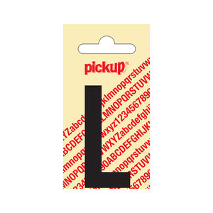 Pickup Plakletter Nobel 60 mm zwart L