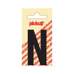 Pickup Plakletter Nobel 60 mm zwart N