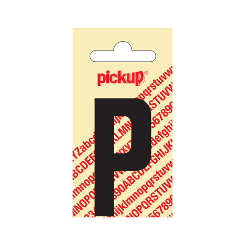 Pickup Plakletter Nobel 60 mm zwart P