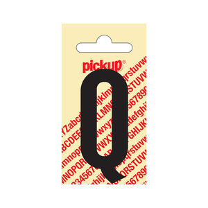 Pickup Plakletter Nobel 60 mm zwart Q