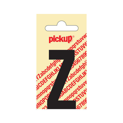 Pickup Plakletter Nobel 60 mm zwart Z