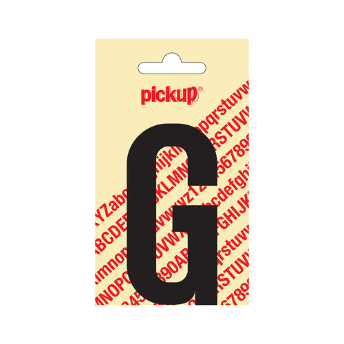 Pickup Plakletter Nobel 90 mm zwart G