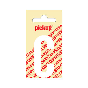 Pickup Plakletter Nobel 60 mm wit C