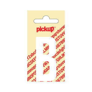 Pickup Plakletter Nobel 60 mm wit B