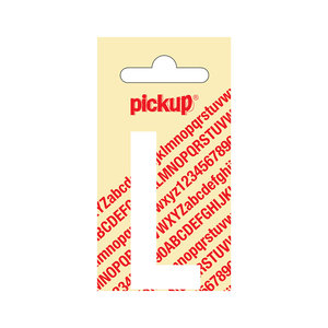 Pickup Plakletter Nobel 60 mm wit L