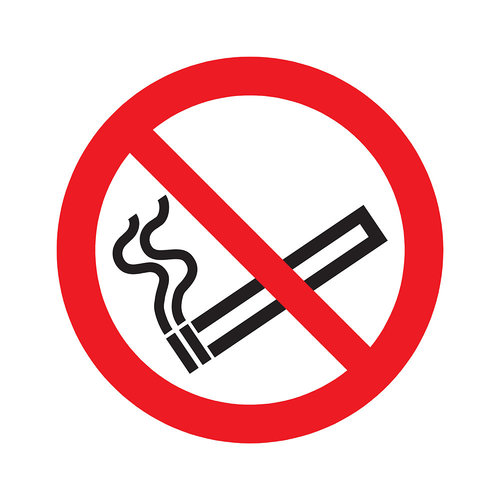 Pickup Bord rond 180 mm Verboden te roken