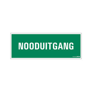 Pickup Bord 33x12cm Nooduitgang