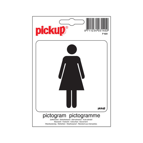 Pickup Pictogram 10x10cm Dames Pickup Pictogram 10x10cm Dames