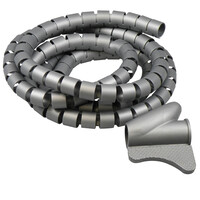 Ritsslang 28mm 2 meter Zilver